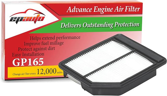 EPAuto GP165 (CA10165) Rigid Panel Engine Air Filter Replacement for Honda Civic 1.8L (2006-2011)