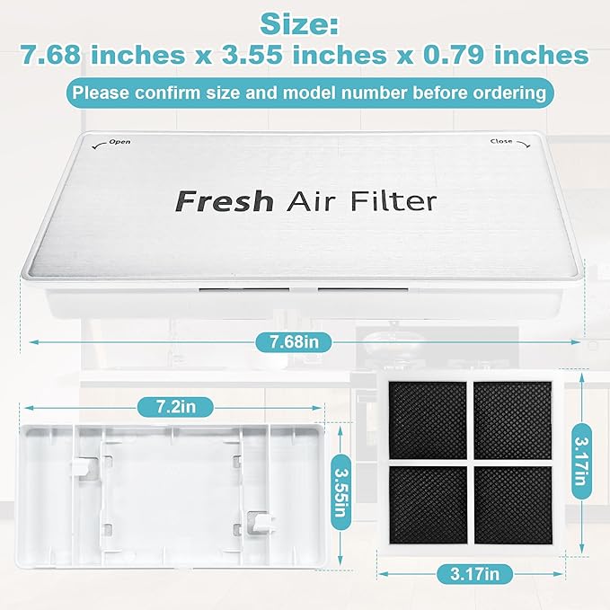 ADQ75493301 Replacement for LG Refrigerator air filter cover, LT120F fresh air filter cover Replacement Models LRMVS3006S LRMDS3006S LRMVC2306S LRMDC2306D LRFVC2406S LRFDS3016S SRFVC2416S