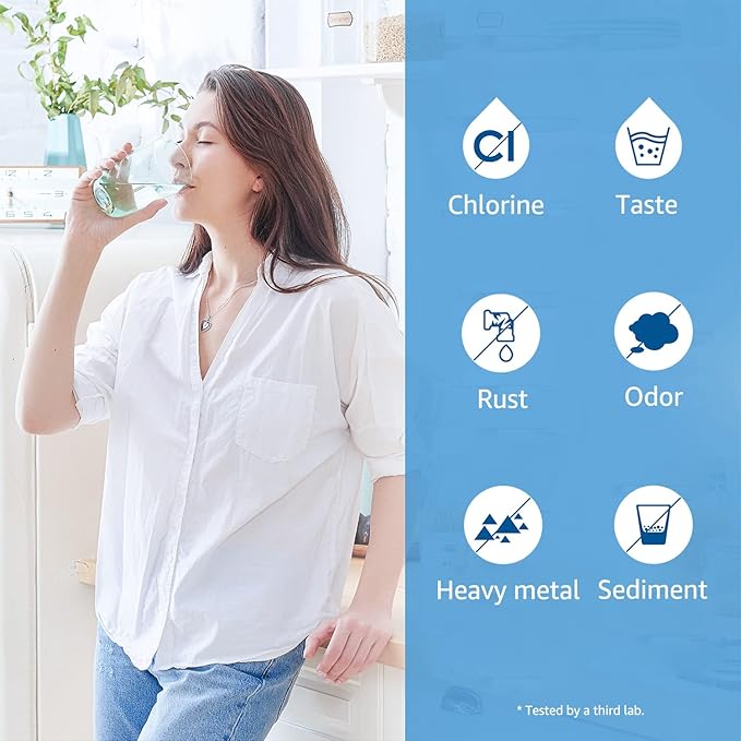 Waterdrop RC 1 EZ-Change, WFQTC30001, WFQTC70001 Basic Water Filtration Replacement, Replacement for Culligan® IC-EZ-1, US-EZ-1, RV-EZ-1, Brita® USF-201, USF-202, DuPont®, 3K Gallons (Pack of 2)