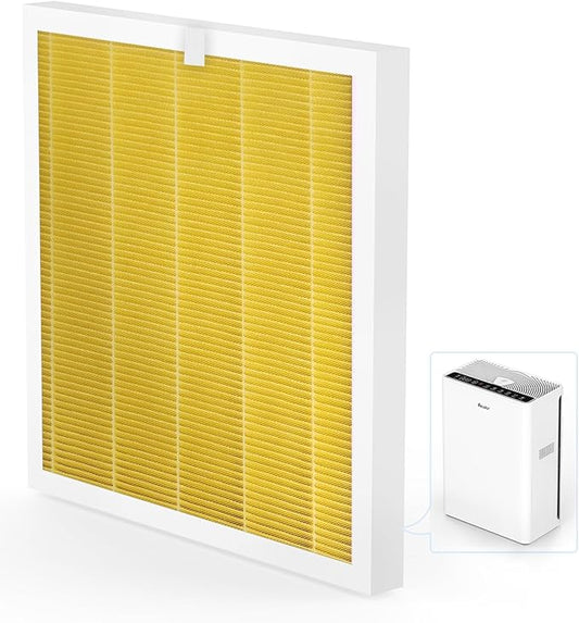 VEWIOR Official Replacement Filter True HEPA Replacement Filter, Compatible VEWIOR A3N Air Purifier, H13 True HEPA Filter for Air Cleaner, Pet Filter 1PCS