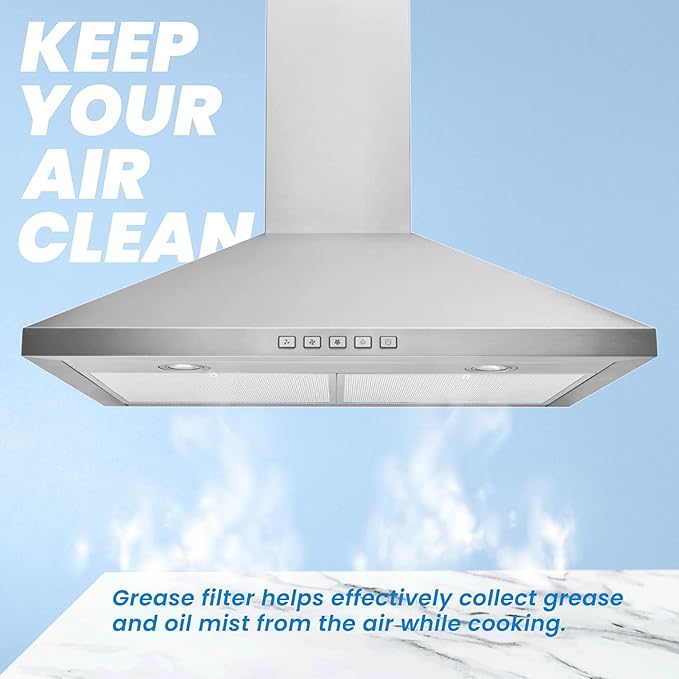 Range Hood Filter - Compatible with NuTone Allure WS1 QS2 and Broan QS1 30" Range Hoods - replace Broan Model BPS1FA30, 99010299-2 Pack