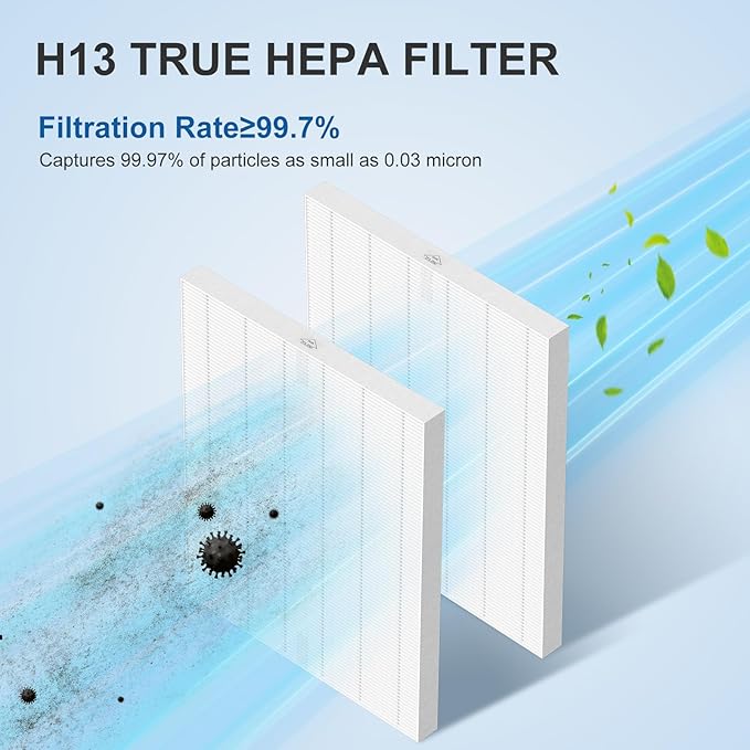 D360 Replacement Filter Compatible with Winix D360 Air Puri-Fier, 2 H13 True HEPA Filters, Part Number 1712-0101-02