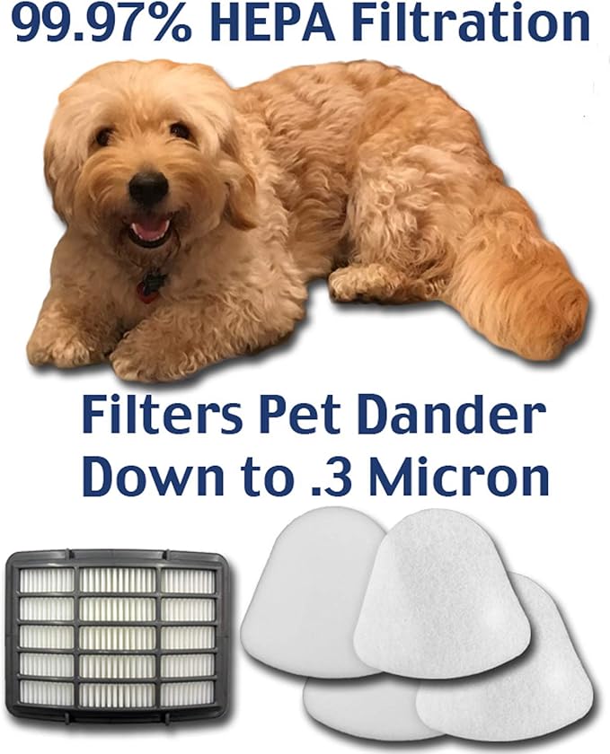 EnviroCare Replacement Vacuum Filters Designed to Fit Shark Navigator Lift-Away NV350, NV351, NV352, NV355, NV356, NV356E, NV357 Pre-Filter Kit + 1 Hepa Filter. Replaces OEM #Xff350 & Xhf350