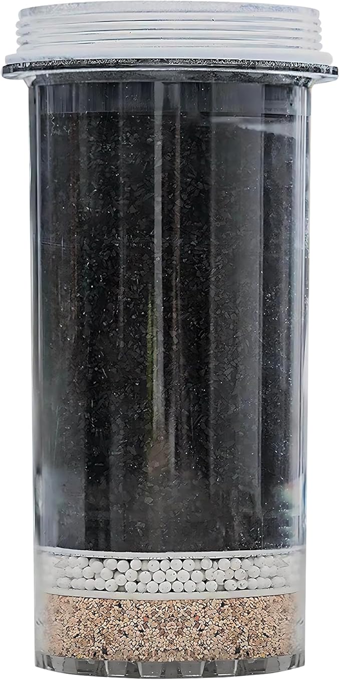Nikken - PiMag Aqua Pour Filter Cartridge - Easy Replacement, With Copper Particles, Activated Carbon, pH Balance, Contaminant Reduction, Fresh Water