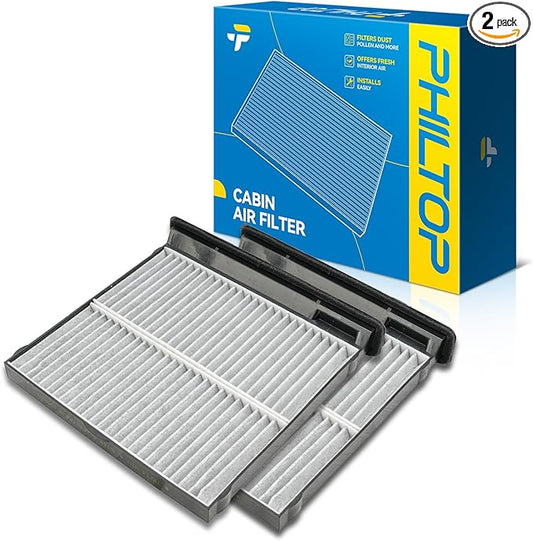 PHILTOP Cabin Air Filter w/Activated Carbon, Compatible with CF12775 Subaru Forester 2019-2026, WRX 2022-2026, Carbon Filter Up Dust Pollen Odor, Pack of 2