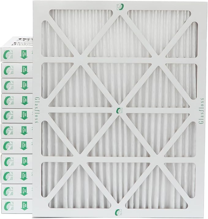 Glasfloss 16x20x2 MERV 10 Furnace Filter (12 Pack)