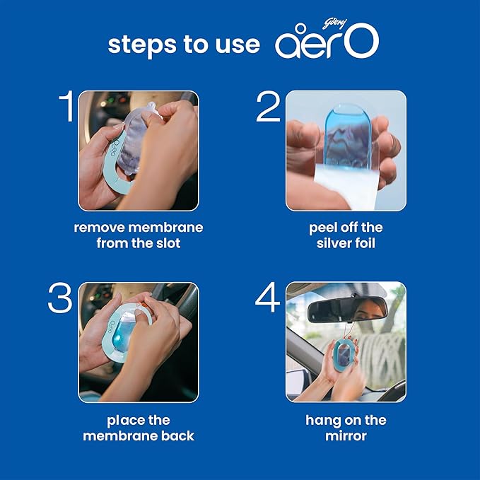 Godrej aer O – Hanging Car Air Freshener | Car Accessories | Musk After Smoke (7.5g)