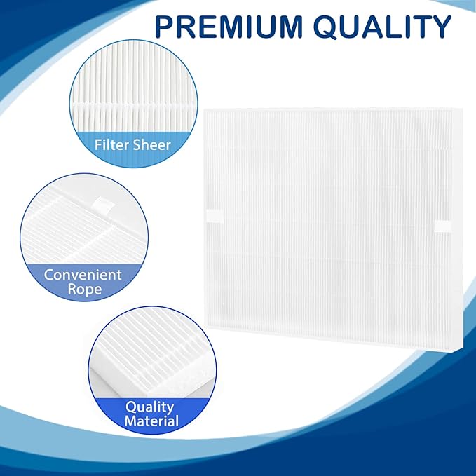 AP-1512HH True HEPA Filter Replacement Compatible with Coway Airmega AP-1512HH Mighty and Airmega 200M Air Cleaner Purifier, Item NO #3304899, 4 Pack HEPA Filter Only