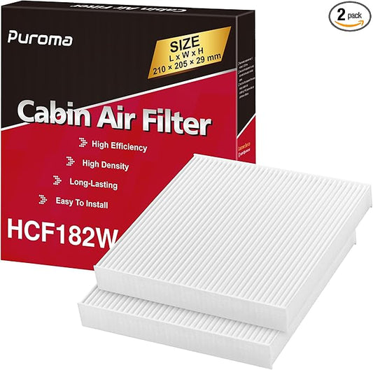 Puroma Cabin Air Filter Replacement for CP182, CF11182, Honda Civic, Clarity, CR-V, CR-Z, HR-V, Fit, Insight, Odyssey, Acura MDX, RDX, TLX, INTEGRA
