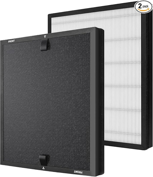 HAP602 Replacement Filter Compatible with ECOSELF HAP602 HAP602WF Air Purifier, 2 Pack