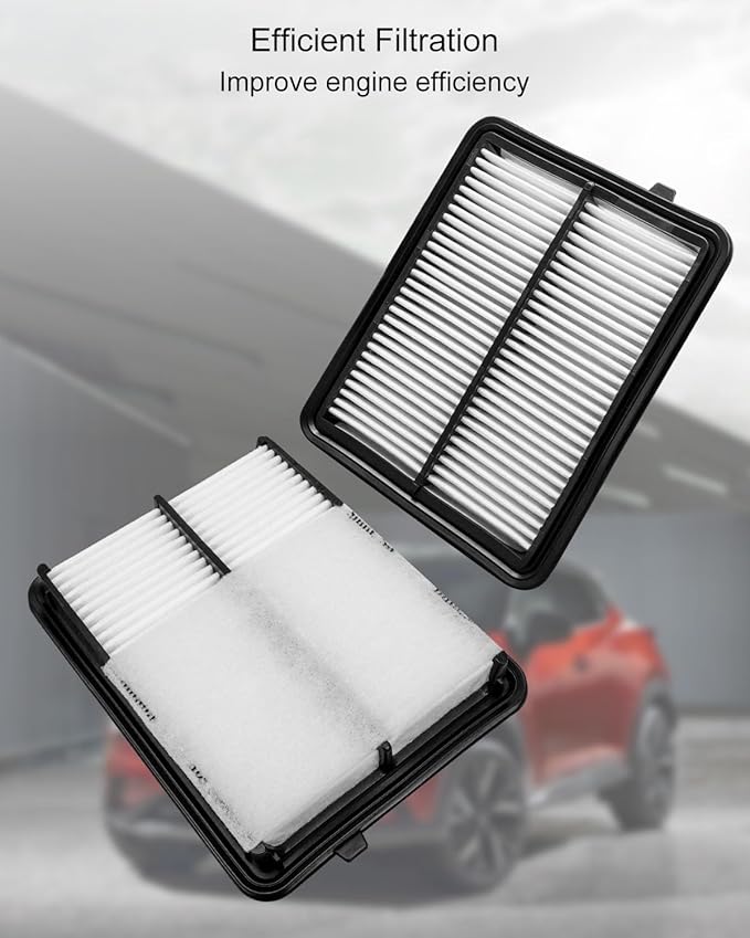 Car Engine Filter Fit for Nissan Kicks 1.6L(2018-2023) Versa 1.6L(2020-2023), Replace 16546-5RB1A CA12315 PA10424 PA99371 A21438 AF1438 AF10035 042-1922 33-5087