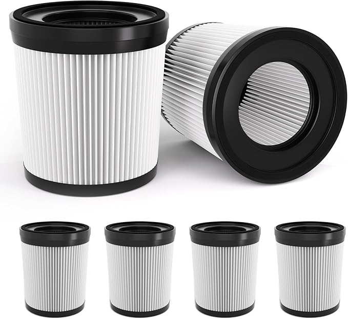 Leemone Filter Replacement Compatiable with Fabuletta FSV101 & FSV001, Lubluelu 202, Girnoor G160 & G165 Cordless Vacuum Cleaners, 6 Pack
