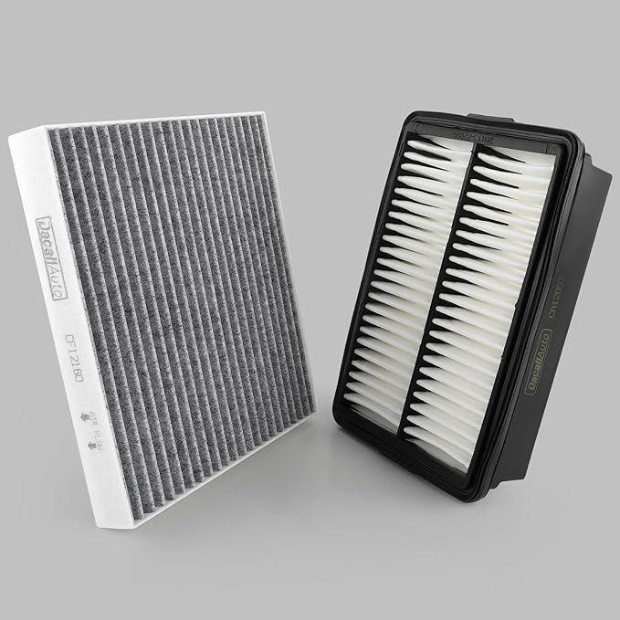 Engine & Cabin Air Filter Set for Hyundai KONA (2018-2023), for Veloster (2019-2021), for Kia Soul (2020-2024); Replace CF12160, 97133-D1000; CA12057, 28113-F2000
