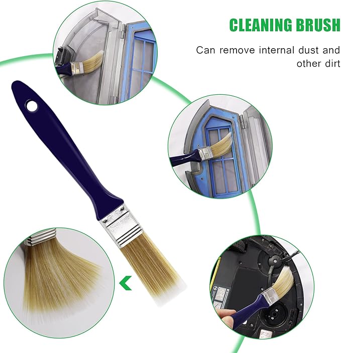 Vacuum Attachments Accessories for Robot Vacuum Cleaner,Cleaning Brush roll Cleaning Tool Replacement Parts, Part kit Tool for Vacuums Cleaner Replacement Include Vacuum Cleaning Cloth