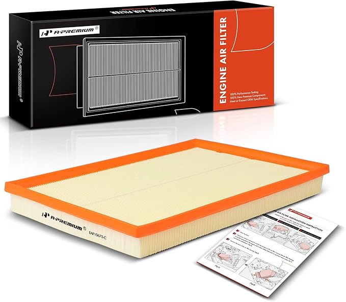 A-Premium Engine Air Filter Compatible with BMW E70 Series X5 2007 2008 2009 2010 L6 3.0L, Replace# 13717548888