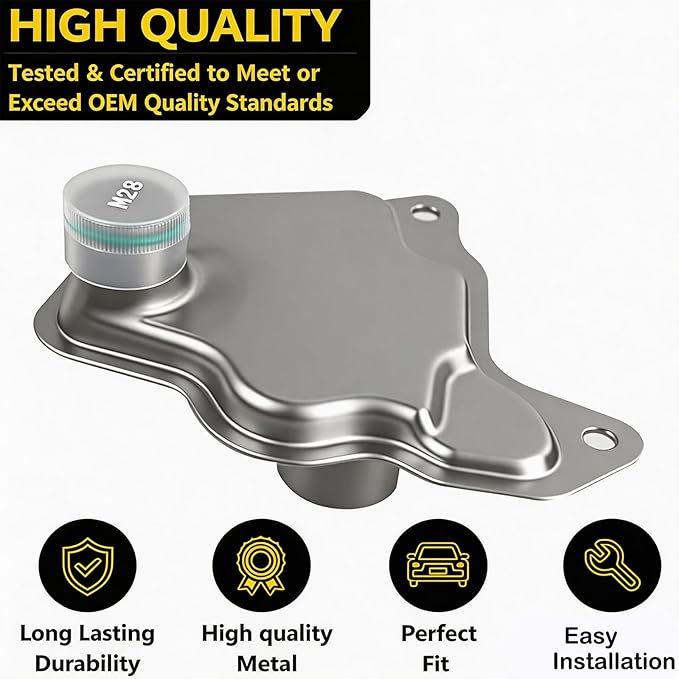 RE0F10D CVT Transmission Filter Oil Pan Gasket Kit Compatible with Nissan Altima NV200 Maxima Quest Murano Pathfinder Infiniti Qx60 Replaces 31728-29X0D 31726-3JX0A 31726-28X0A