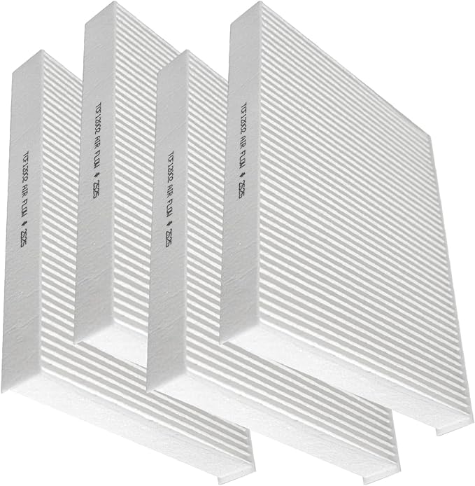 4Pcs Cabin Air Filter, CF12002 Replacement for 2014-2019 Kia Soul, 2015-2019 Kia Soul EV, Replace OE# PC99156-P, WP10178, 97133B2000