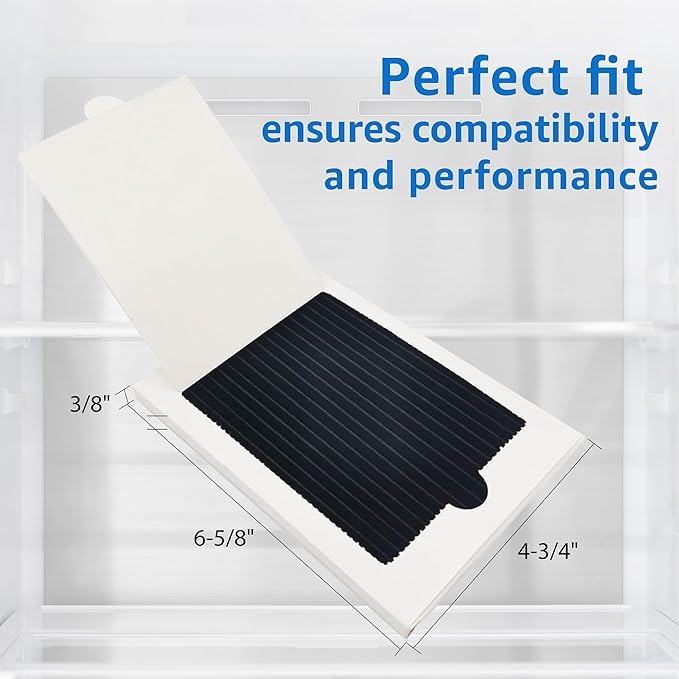 Replacement for Frigidaire PAULTRA Pure Air Ultra & Electrolux EAFCBF, 242047801, 242047804 Refrigerator Air Filter, 6.5" x 4.75", Pack of 4