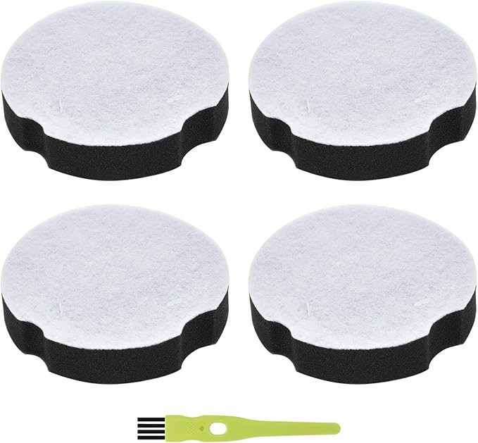 4 Pack Replacement Filters for Bissell Powerforce Compact Lightweight Upright 2112 1520 Turbo Bagless 2690 Cleanview Vacuum Cleaner, Compare to Part #1604896