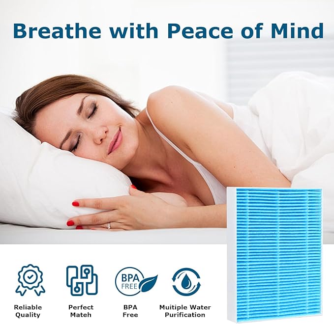 12-Pack Replacement Filters Compatible with LEVOIT Superior 6000S Smart Evaporative Humidifier, Upgraded Material with 9 Pack Sponge Filters, Effectively Capture Large Particles and Minerals