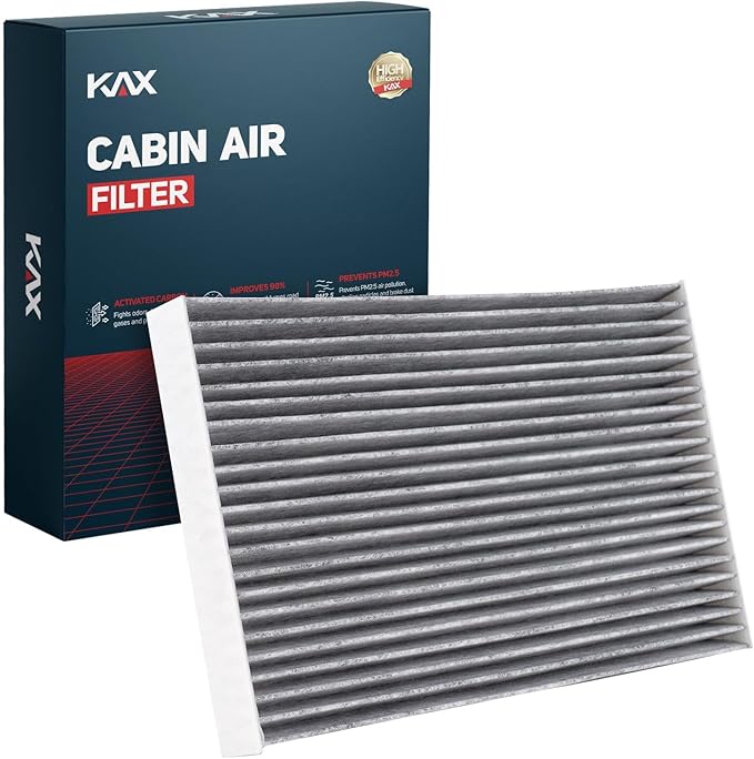 KAX Cabin Air Filter with Activated Carbon, CF11181 Replacement for Cadillac XLR 2004 2005 2006 2007 2008 2009, Chevrolet Corvette 2005-2019, Passenger Compartment Air Filter