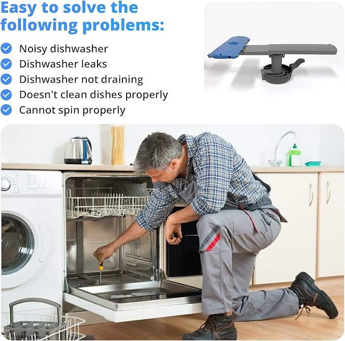 5304506660 Dishwashers Spray Arm Assembly Fit for Frigidaire Dishwashers Lower Wash Arm Assembly with 5304518968 Dishwasher Lower Spray Arm Support and 5304506518 Dishwasher Trap Drain Filter