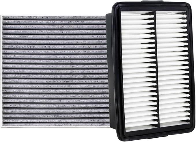 28113-F2000 Engine Air Filter and 97133-D1000 Cabin Air Filter kit Compatible with 2018-2023 Hyundai Kona 2019-2021 Veloster 2020-2022 Kia Soul 1.6L 2.0L Replaces CA12057 CF12160