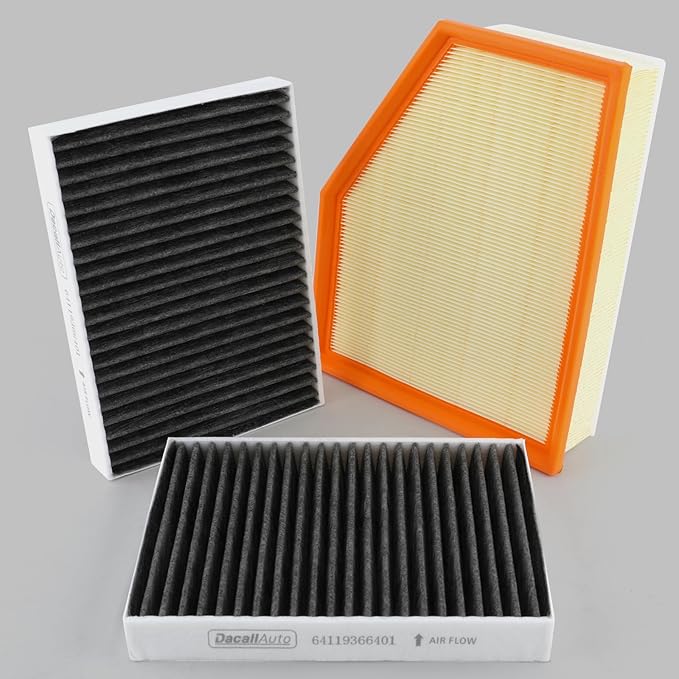 Cabin & Engine Air Filter Set for BMW X5/X6/X7 2019-2022 (3.0L ONLY), for 530e/530i/540i/740i/840i, 530e xDrive, 530i xDrive, 540d xDrive, 540i xDrive, 740i xDrive, 740e xDrive, 840i xDrive, 3.0L 2.0L