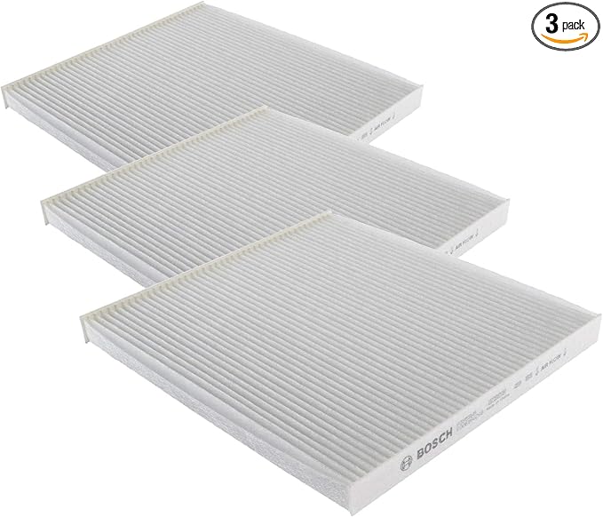 BOSCH P3958WS Workshop Cabin Air Filter - Compatible with Select Chrysler 200; Jeep Cherokee (Pack of 3)