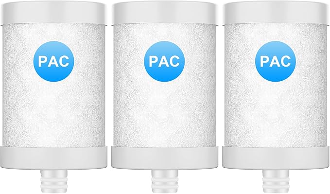 WINGSOL Replacement Filter Cartridge for Faucet Filter Compatibel with: WS-FM001-PAC/5in1/PC/CRM/(LED), WS-FM002-PAC/(LED), Carbon Fiber, 3 Pack
