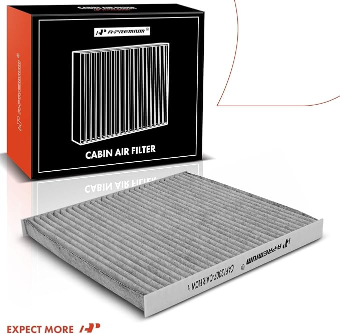 A-Premium Cabin Air Filter with Activated Carbon Compatible with Jeep Cherokee 2019 2020 2021 2022 2023, Behind Glove Box, Replace# 68410725AA