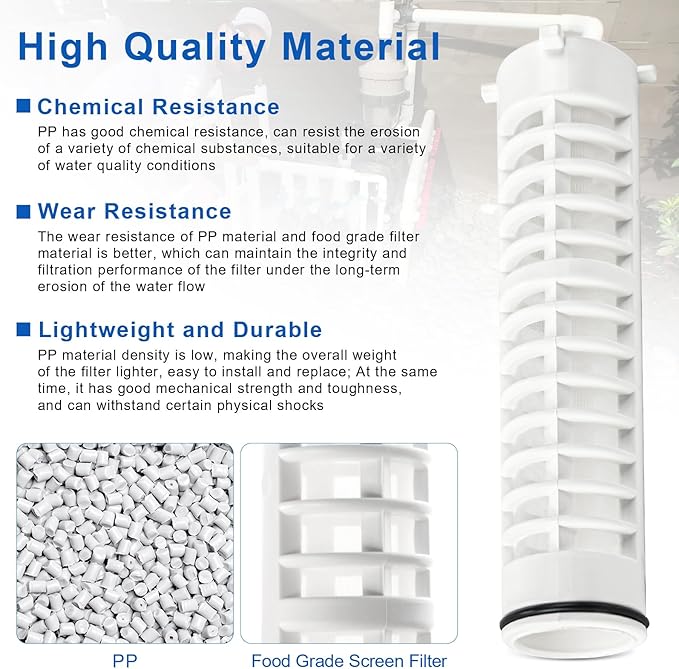 1-1/2" 250 Mesh Spin Down Sediment Replacement Rusco Filter Screen, Spin Down 1 1/2"-250 Sediment Filter Replacement for Rusco Vu Flow for Well Water and Sprinkler Irrigation Filters, 2 Pcs