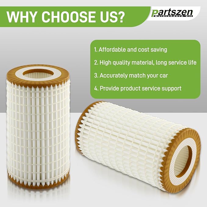 05102905AB Oil Filter with O-rings Fit for Mercedes-Benz AMG E300 E550 C320 C230 CL550 CLK55 2005-2011