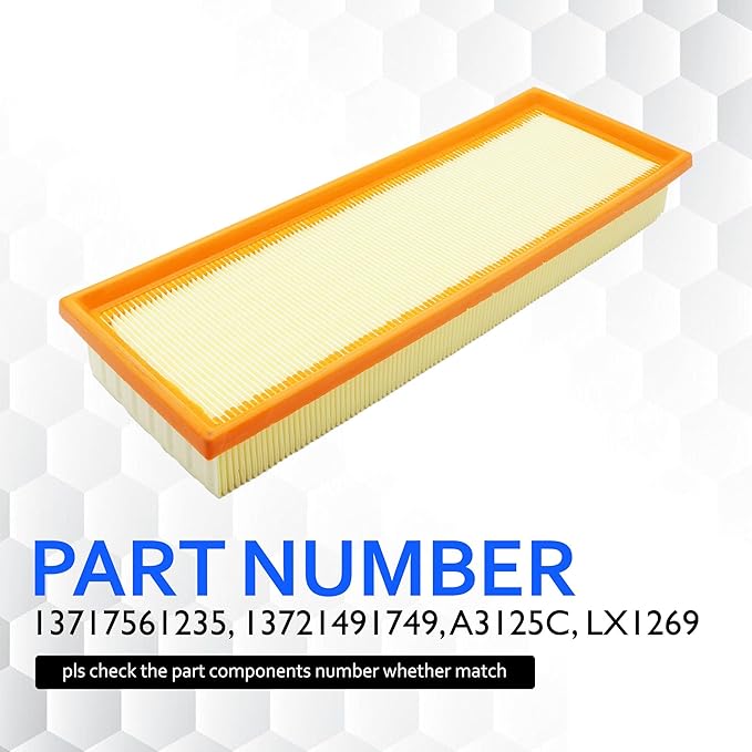 CA10693 Engine Air Filter Compatible with Mini Cooper 2006 2007 2008 2009 2010 2011 2012 2013 2014 2015 2016, Cooper Countryman 2011 2012 2013 2014 2015 2016, Cooper Paceman 2013 2014 2015 2016