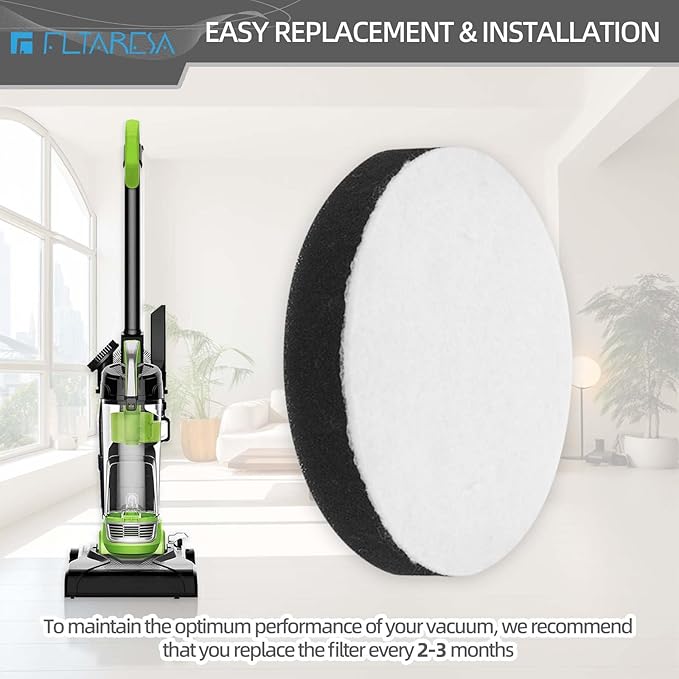 E0106 Air Speed Vacuum Filter for Eureka NEU100 NEU10AE4 NEU102 NEU10AE5 NEU10AE2 Compact Bagless Upright Vacuum Cleaner - 8 Pack Air Speed Foam Replacement Filters