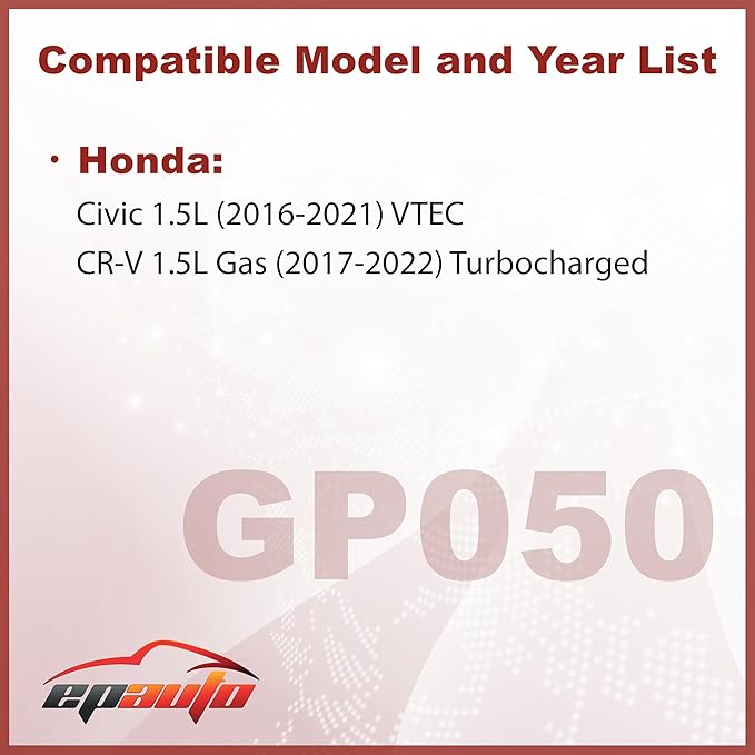 EPAuto GP050 (CA12050) Engine Air Filter, Replacement for Honda Civic 1.5L (2016–2021), CR-V 1.5L (2017–2022) – Rigid Panel Filter for Fuel Efficiency and Engine Protection