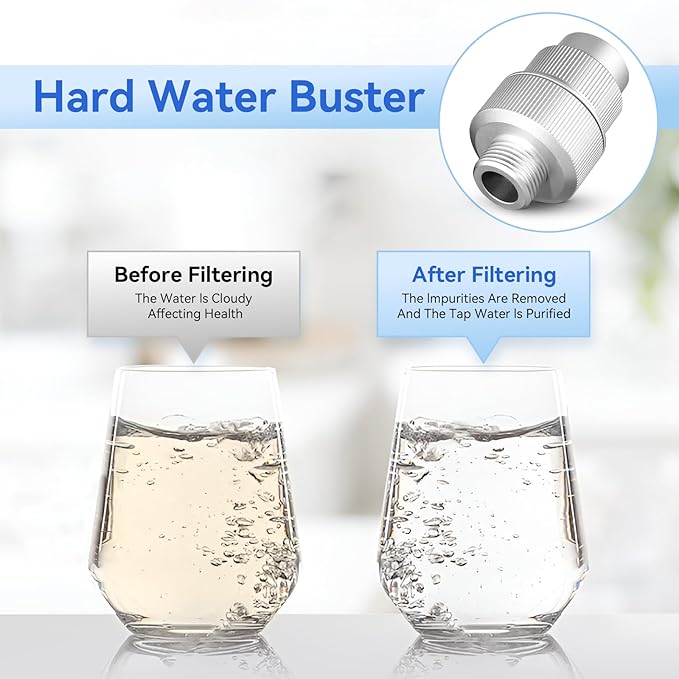 85470 Washing Machine Water Filter, Upgraded Inline 85470 Washing Machine Water Filter Compatible with Most Standard Washers, Leak-Free Aluminum Alloy Design