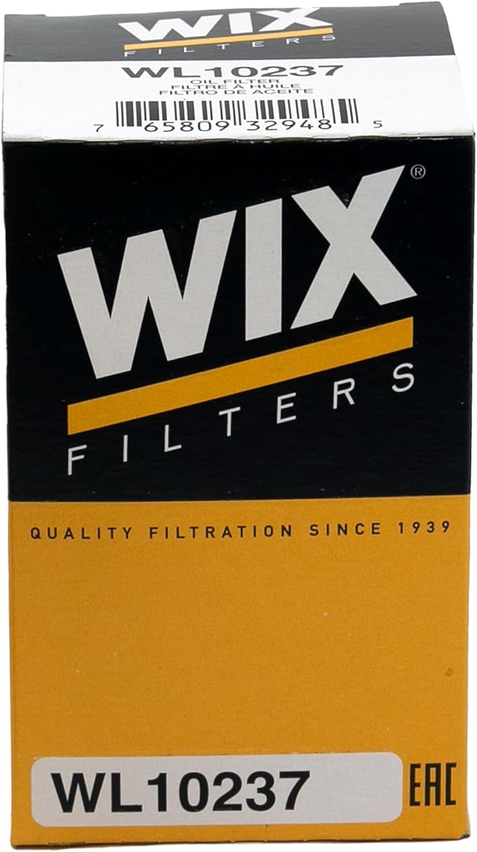 WIX WL10237 Oil Filter Replacement, Built for Synthetic and High Mileage Oil - Compatible With Genesis G80, G90 (17-18)