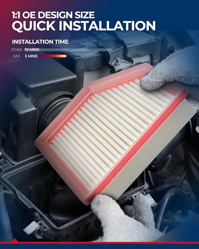 KAX Engine Air Filter, CA12967 Replacement for Nissan Rogue 2021 2022 2023 2024 2025 2026, Mitsubishi Outlander 2022 2023 2024 2025, Advanced Air Filter Media, Increased Acceleration, 2 Pack