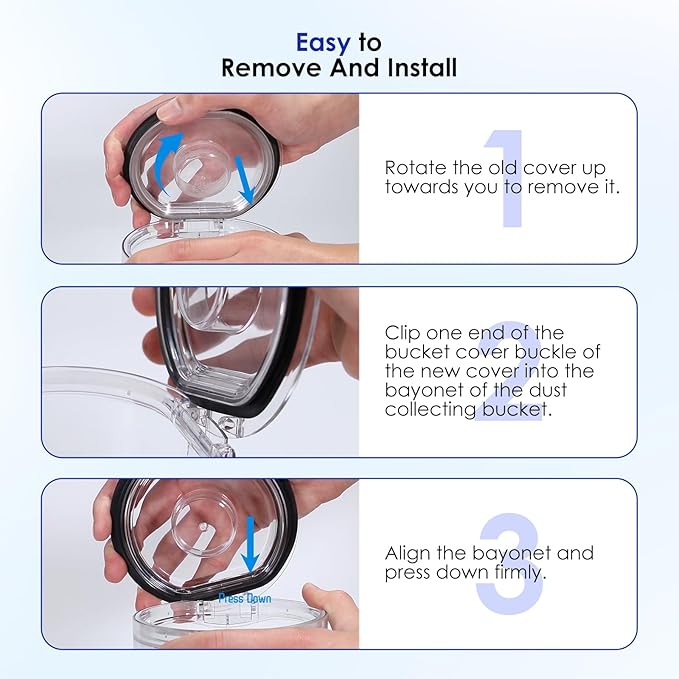 Dust Bin Lid Compatible with Dyson Vacuum Cleaner V7 V8 Models Dust Bin Door Parts/Dust Bucket Cover Replacement Parts