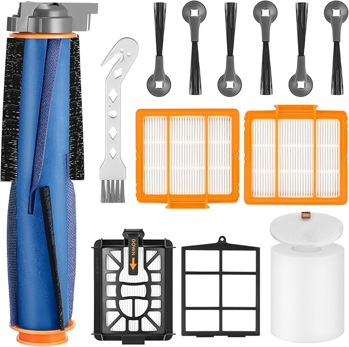 Replacement Parts for Shark AI AV2501S AV2501AE RV2502AE RV2520AOUS AV2510AOUS AV2511AE RV2610WA RV2610WD Accessories Kit with Main Brush, Filters, Foam Filters, PrFilte, Side Brushes, Replacement