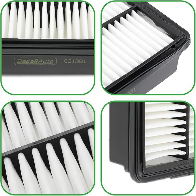 Engine & Cabin Air Filter Set for Hyundai Elantra (2017-2020), Elantra GT (2018-2020), for Kia Forte (2019-2024), Forte5 (2020-2024), Replace 97133-F2000, CA12057