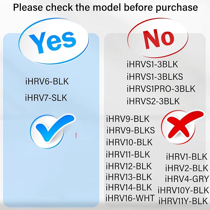 11Pcs iHRV6-BLK Replacement Parts for iHome AutoVac Nova Self Empty Robot Vacuum Cleaner Spare Accessories, 1 Main Roller Brush,4 Side Brushes, 2 Hepa Filters, 2 Dust Bags, 2 Mop Pads