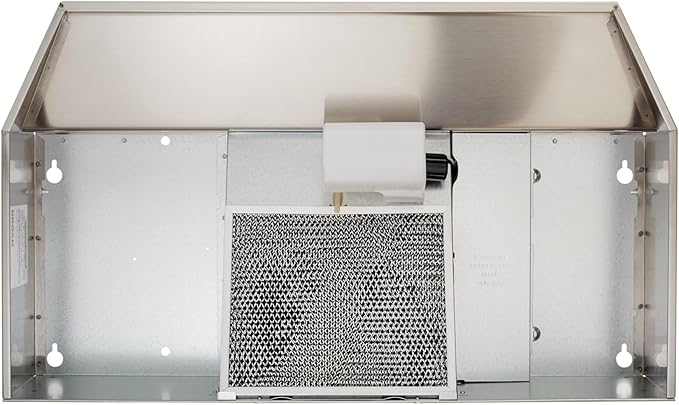 Broan-NuTone 413004 Non-Ducted Ductless Range Hood with Lights Exhaust Fan for Under Cabinet, 30-Inch, Stainless Steel