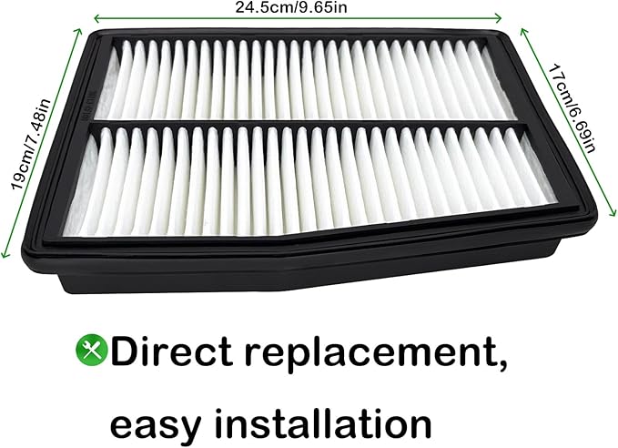 28113-L5100 Engine Air Filter Compatible with 2020-2023 Hyundai Sonata 2021-2023 Hyundai Santa Fe 2021-2023 Hyundai Tucson 2021-2023 Kia Sorento 2023 Kia Sportage Replaces 28113-P0400