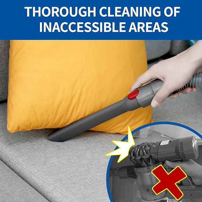 Flexible Extension Hose Attachment Compatible with Dyson V15 V8 V7 V10 V11 Cordless Vacuum Cleaner