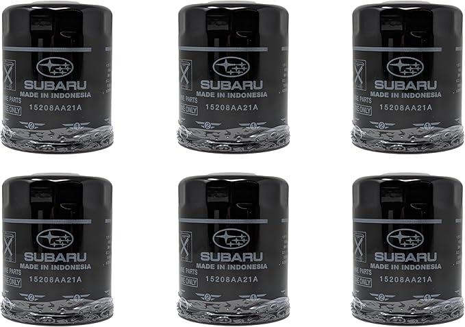 Subaru Engine Oil Filter & Crush Gasket Kit (1, 2, 3, 6, 12 pks available) Outback Legacy Impreza Forester XV Crosstrek Ascent 15208AA21A 803916010 (6 Pack)