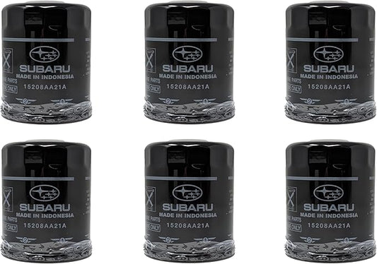 Subaru Engine Oil Filter & Crush Gasket Kit (1, 2, 3, 6, 12 pks available) Outback Legacy Impreza Forester XV Crosstrek Ascent 15208AA21A 803916010 (6 Pack)