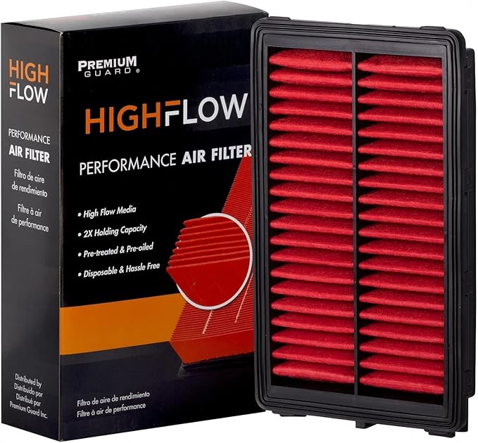 HIGHFLOW High Performance, Pre-Oiled Disposable Engine Air Filter PA99540X | Fits 2022-2025 Hyundai Tucson, 2021-2025 Santa Fe, 2023-2025 Kia Sportage, 2021-2025 Sorento, 2021-2024 K5