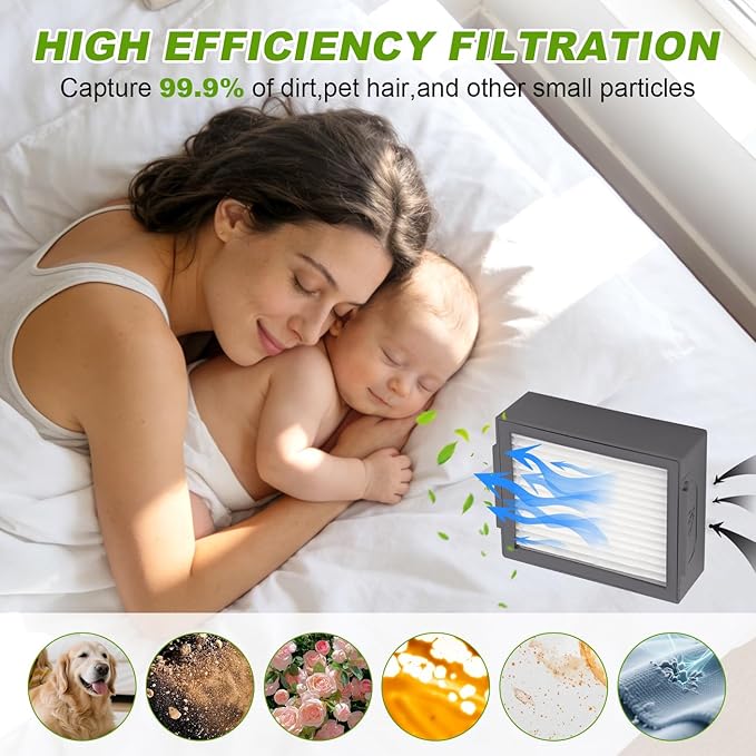 Replacement Filters for iRobot Roomba E&I&J Series - Fit e5 e6 e7 i1 i1+ i2 i3 i3+ i4 i4+ i6 i6+i7 i7+ i8 i8+ j6+ j7 j7+,Combo i5 i5+j5 j5+ Vacuum - 10 HEPA Filter
